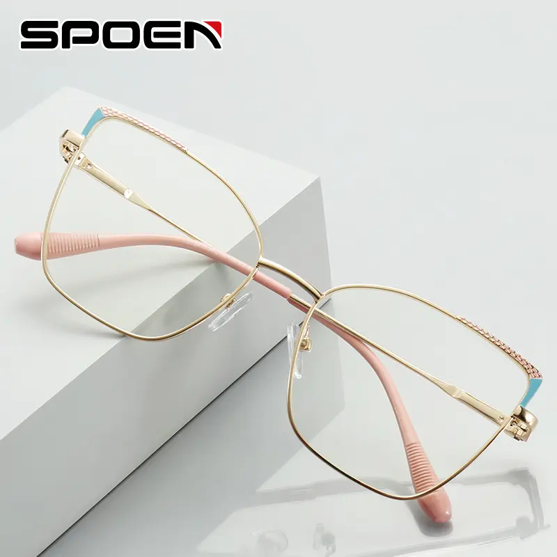 时尚复古边可配近视度数大框大脸显瘦黑框防蓝光眼镜框女