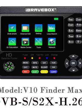 新款DVB-S/S2/S2X/ 卫星寻星仪支持WIFI V10 Finder MAX