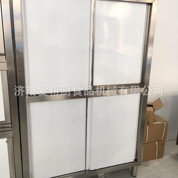 食堂厨房设备四门碗柜304不锈钢碗柜厨房餐具柜碗柜商用四门碗柜