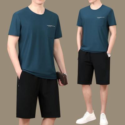 名牌特价中年男士运动服套装男