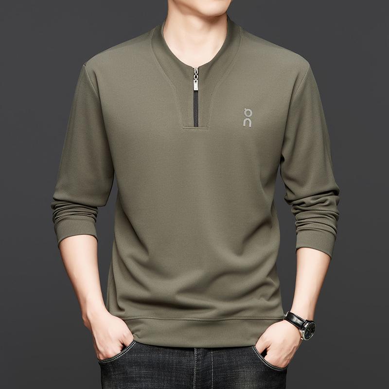 十大名牌春季新款男士卫衣T恤衫休闲时尚上衣男装长袖半拉链打底