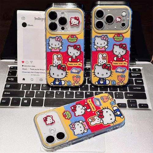 拼接三色撞色适用苹果17promax手机壳新款iPhone17防摔16plus超好看全包15可爱14超火13高级感小众12pm女外壳