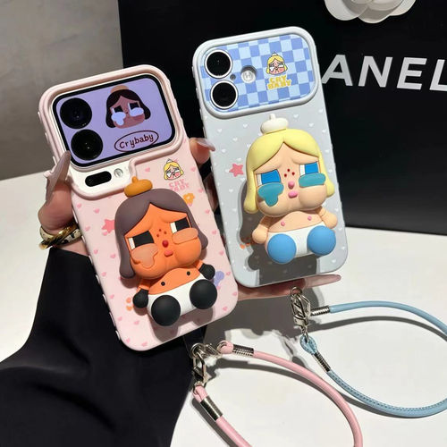 哭娃公仔适用苹果17Ppromax手机壳iPhone17pro全包17新款16plus防摔15高级感小众14超好看13可爱12pm卡通外壳