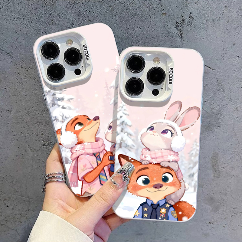 适用苹果17手机壳iPhone17promax尼克朱迪16疯狂动物城15情侣14卡通13秋冬12女11新款plus超火pm高级感小众17