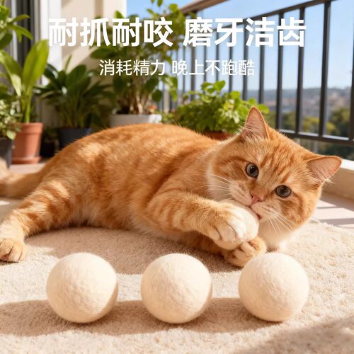 [旗舰优选]猫咪静音自嗨羊毛球