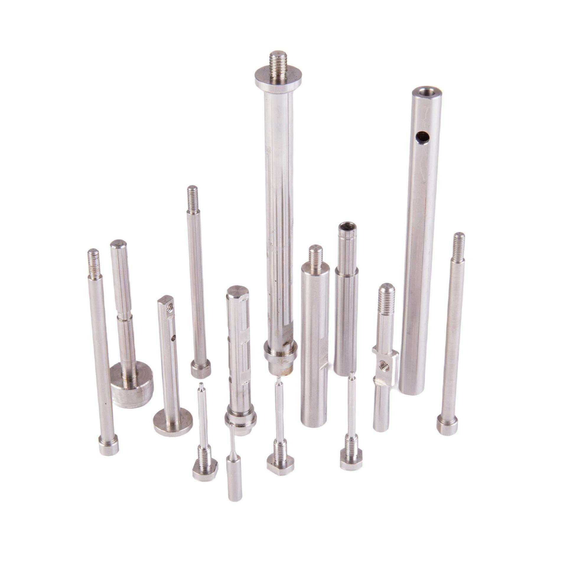 走心机加工不锈钢铝合金精密轴芯长轴滚花轴非标五金零件加工定制