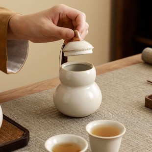 茶叶罐陶瓷密封罐福禄葫芦罐子中药粉存储罐礼盒送长辈礼物随手礼