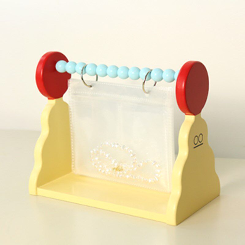 果设木质首饰架展示架桌面收纳小卡项链手链耳环耳钉小饰品置物架