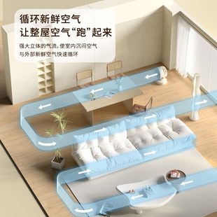 家用办公室小电风扇语音空气循环扇xt 禾兰仕桌面风扇小型台式