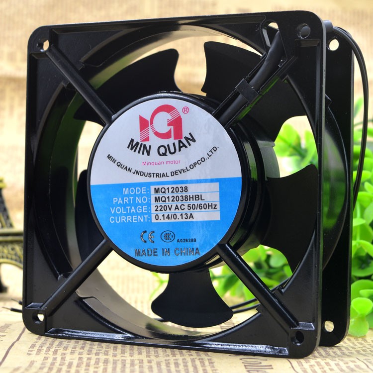 全新民全电机Mq12038Hbl2/Hsl2 220V 12cm轴流风扇工业机箱风扇