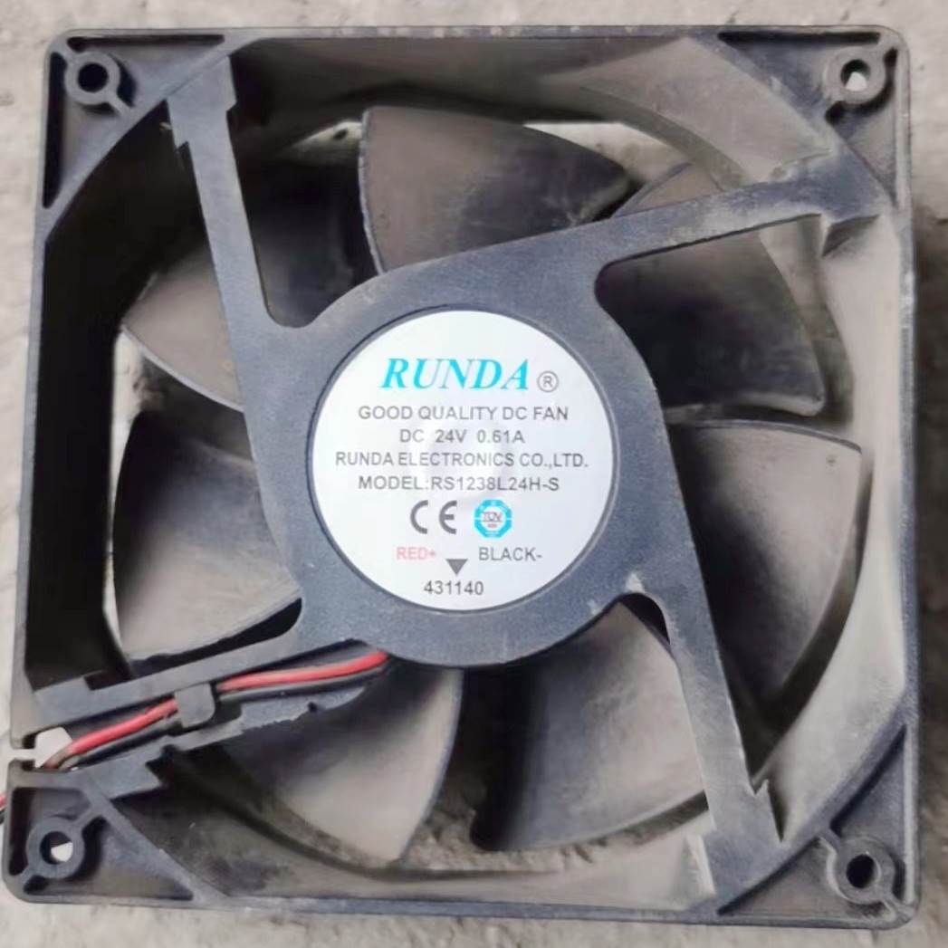 RUNDA全新 RS1238L24H-S 24V 0.61A 12038变频器 电焊机电源风扇