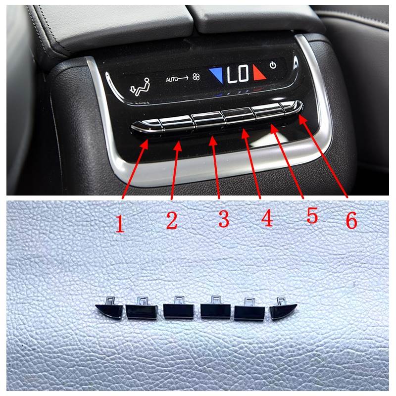 适用别克昂科旗后排空调面板开关暖风加热温度出风调节按键配件