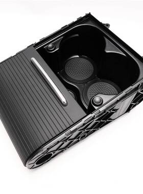 适用新老CC迈腾B6B7百叶帘水杯架前扶手箱深浅米黑棕灰色饮料杯架