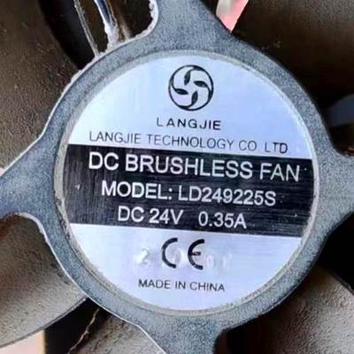 LANGJIE LD249225S 24V 0.35A 9CM电焊机散热风扇 变频器轴流风机