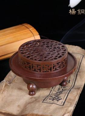 杨铜记 铜 禅香炉 家用沉香檀香炉香薰盘香炉