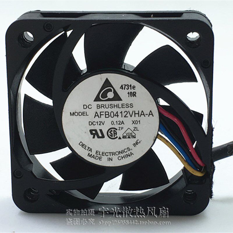原装台达AFB0412VHA-A 4010 4CM 12V 0.12A 4线PWM温控静音风扇 - 实物图