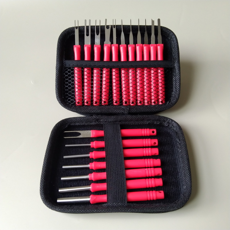 新款汽车线束退针器端子取出器不锈钢五金拆卸工具加硬防滑手柄