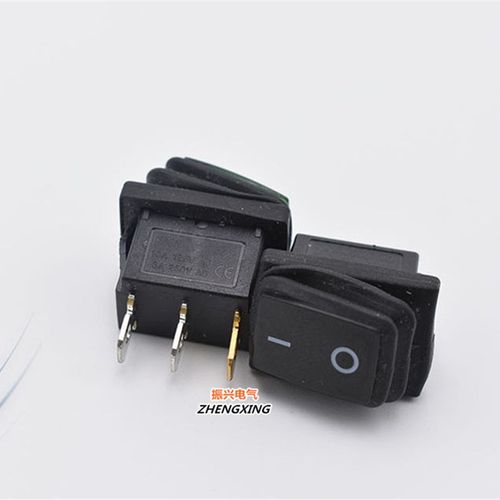 防水船型开关KCD1-101 2脚2档防水开关KCD3 电源开关 6A250V