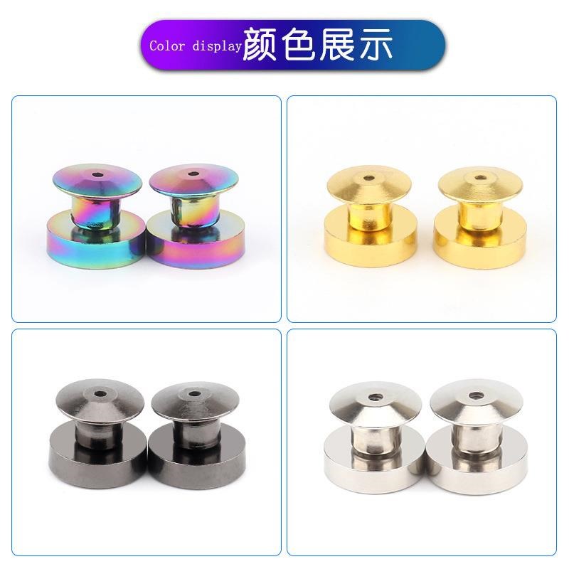N52强磁卡帽胸牌外贸爆款徽章磁铁卡帽胸针冰箱贴平头胸牌带卡针