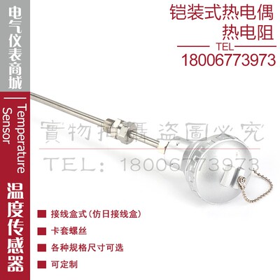 WRNK-221 WRNK-222 WRNK-231 WRNK-232铠装式热电偶K型温度传感器