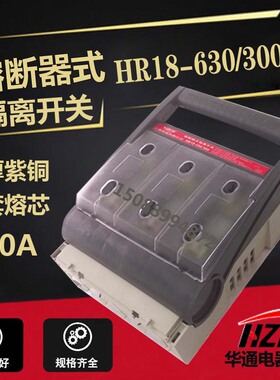 HR18630/300熔断器式隔离开关 刀熔开关  保险开关 刀闸紫铜厚件