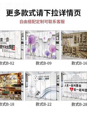 办公屏室风隔断款爆折叠移动log53423o新品现纯代简约家用玄关遮