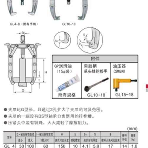 日本SUPER世霸 GL-8 两爪拉码器