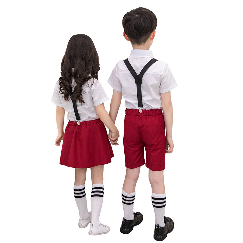 男童礼服套装夏钢琴演奏走秀儿童主持人英伦风花童毕业女童小西装