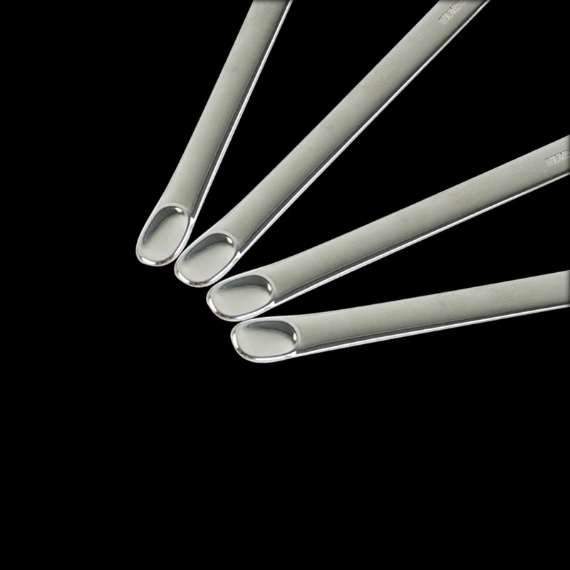 ASONE不锈钢药刮150 180 210mm圆细 微量药勺抹刀 刮刀/铲 亚速旺