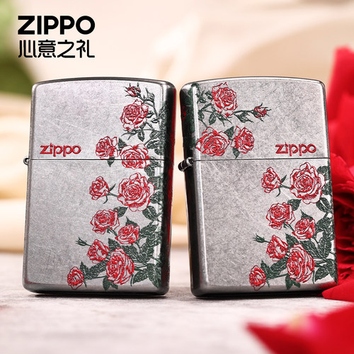 ZIPPO热恋玫瑰防风煤油打火机