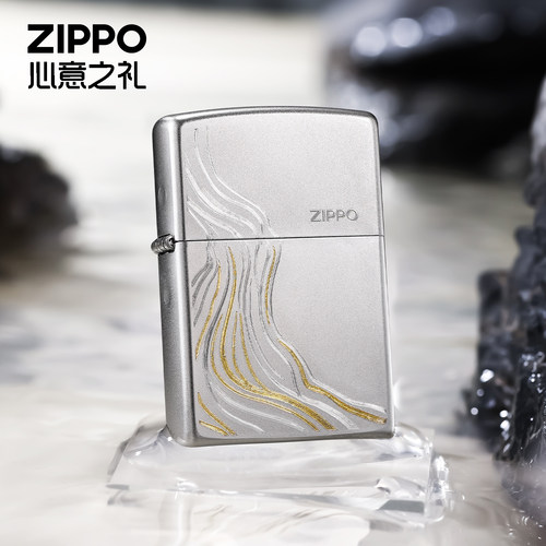 ZIPPO流水成金煤油防风打火机