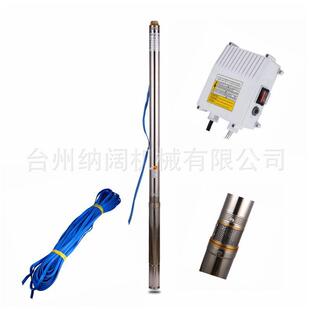 跨境不锈钢深井泵多级潜水泵高扬程井用抽水泵清水农用泵220V