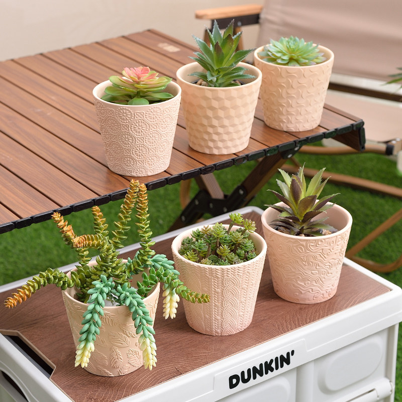 浮雕素烧透气花盆多肉小花盆特大号粗陶简约陶土陶瓷花盆特价包邮,鲜花速递/花卉仿真/绿植园艺,花盆,淘宝优惠券,粉丝福利购,淘宝优惠卷