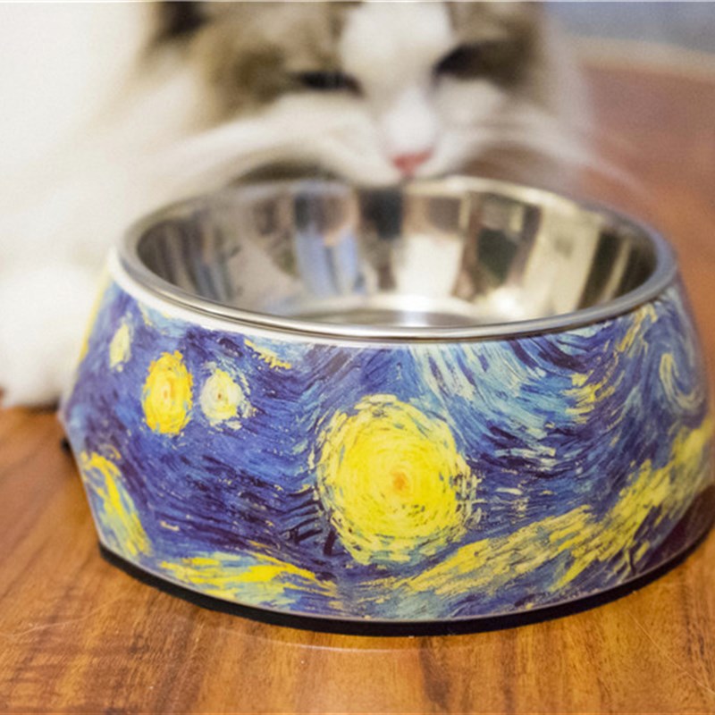 休普狗盆狗碗不锈钢宠物猫幼边牧大型犬饭盆大号双碗食盆狗狗用品