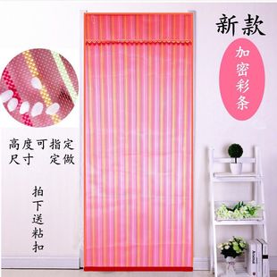 门帘防蚊加密纱帘家用卧室纱门客厅防虫蝇简易无磁门一体帘子 夏季