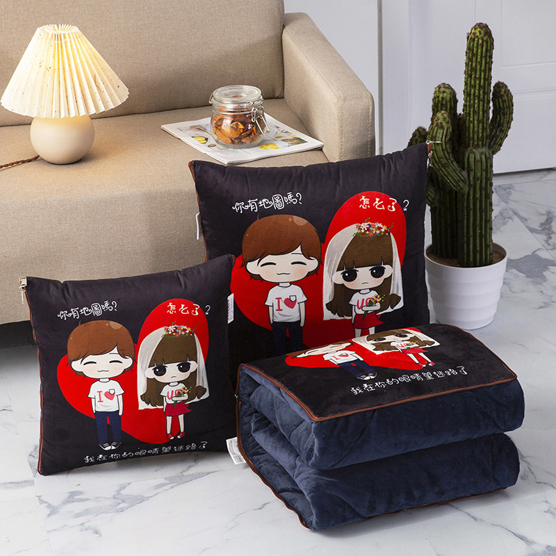 加厚抱枕被子两用珊瑚绒汽车靠垫被办公室多功能可折叠午休空调被,居家布艺,抱枕被,淘宝优惠券,粉丝福利购,淘宝优惠卷