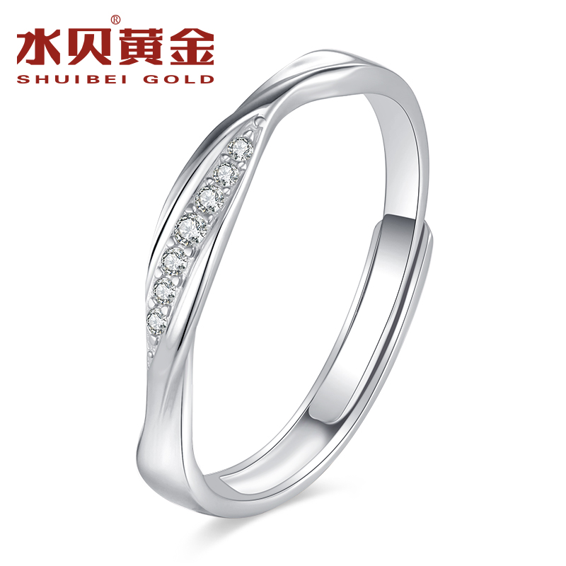 水贝银饰官方S925银莫比乌斯对戒