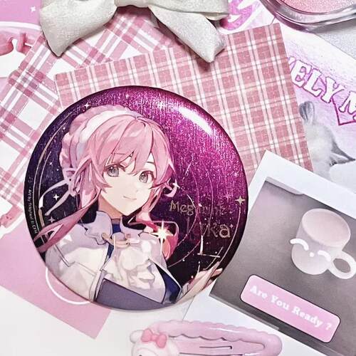 初音未来周边巡音流歌星祈之夜吧唧徽章马口铁同人谷子胸针送礼物