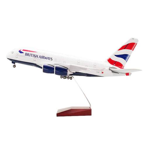 空客380英国航空16cm20cm仿真飞机模型客机30cm航模玩具摆件包邮