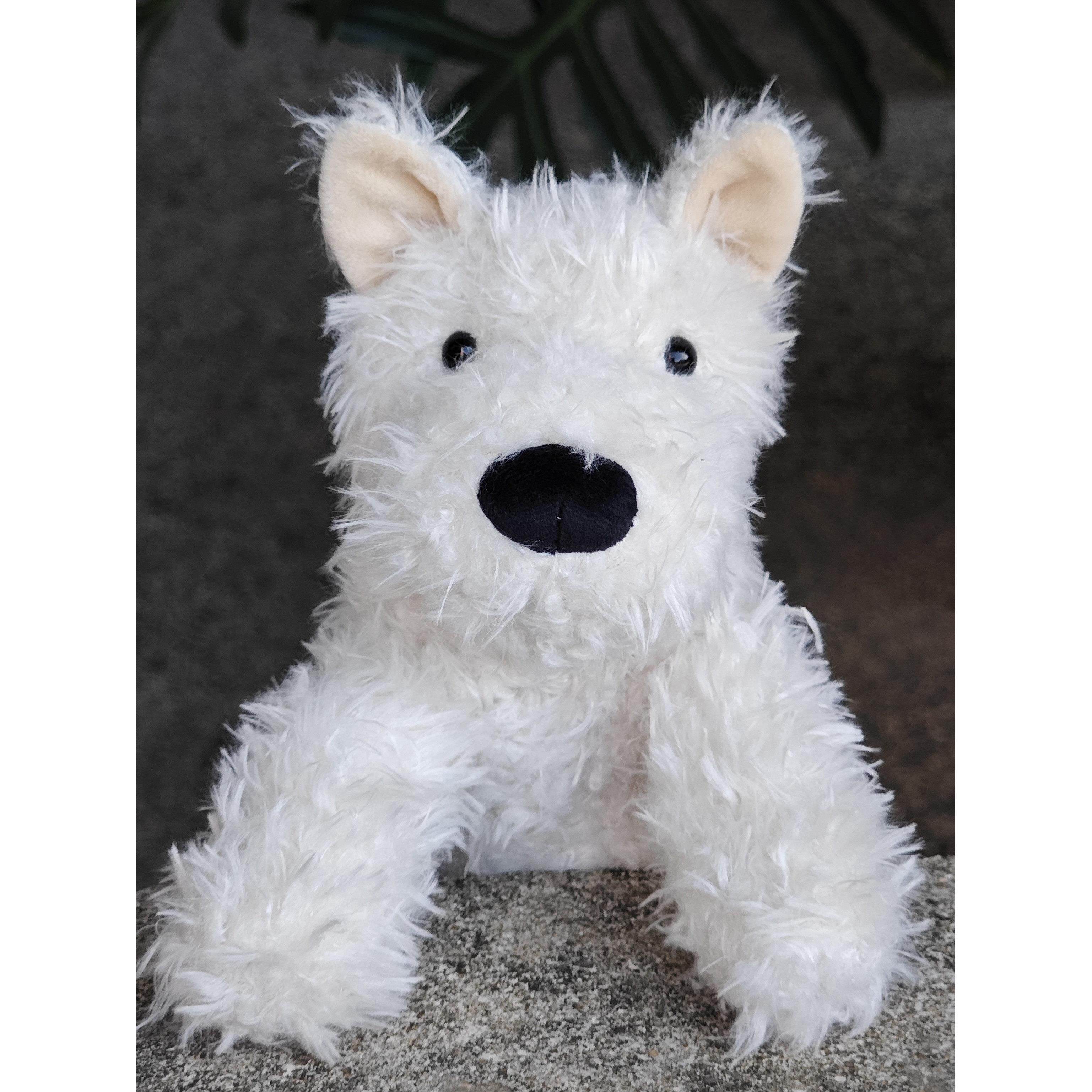 出大不列颠  门罗苏格兰梗 西高地狗狗 毛绒公仔 陪睡玩具 送袋子