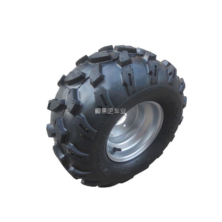 卡丁车配件 沙滩车18X9.5-8寸托花真空轮胎18X9.50-8轮胎带铁轮毂
