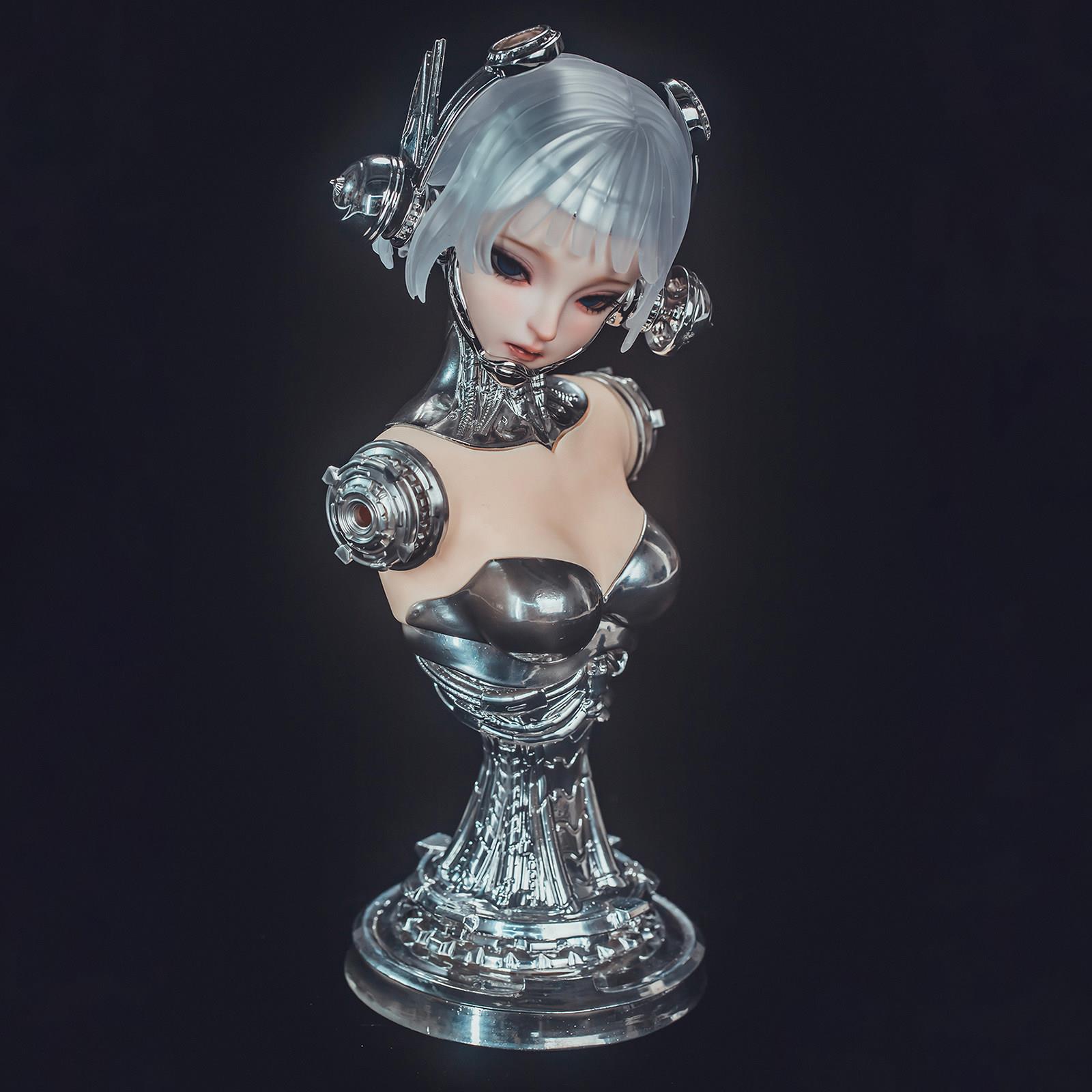 Ringdoll戒之人形 电镀胸台胸像大女三分四分体配件bjd娃雕像原创