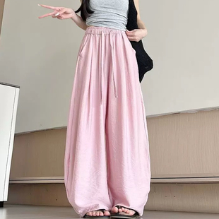 山本裤 宽松显瘦休闲裤 百搭 夏季 T010弯刀阔腿裤