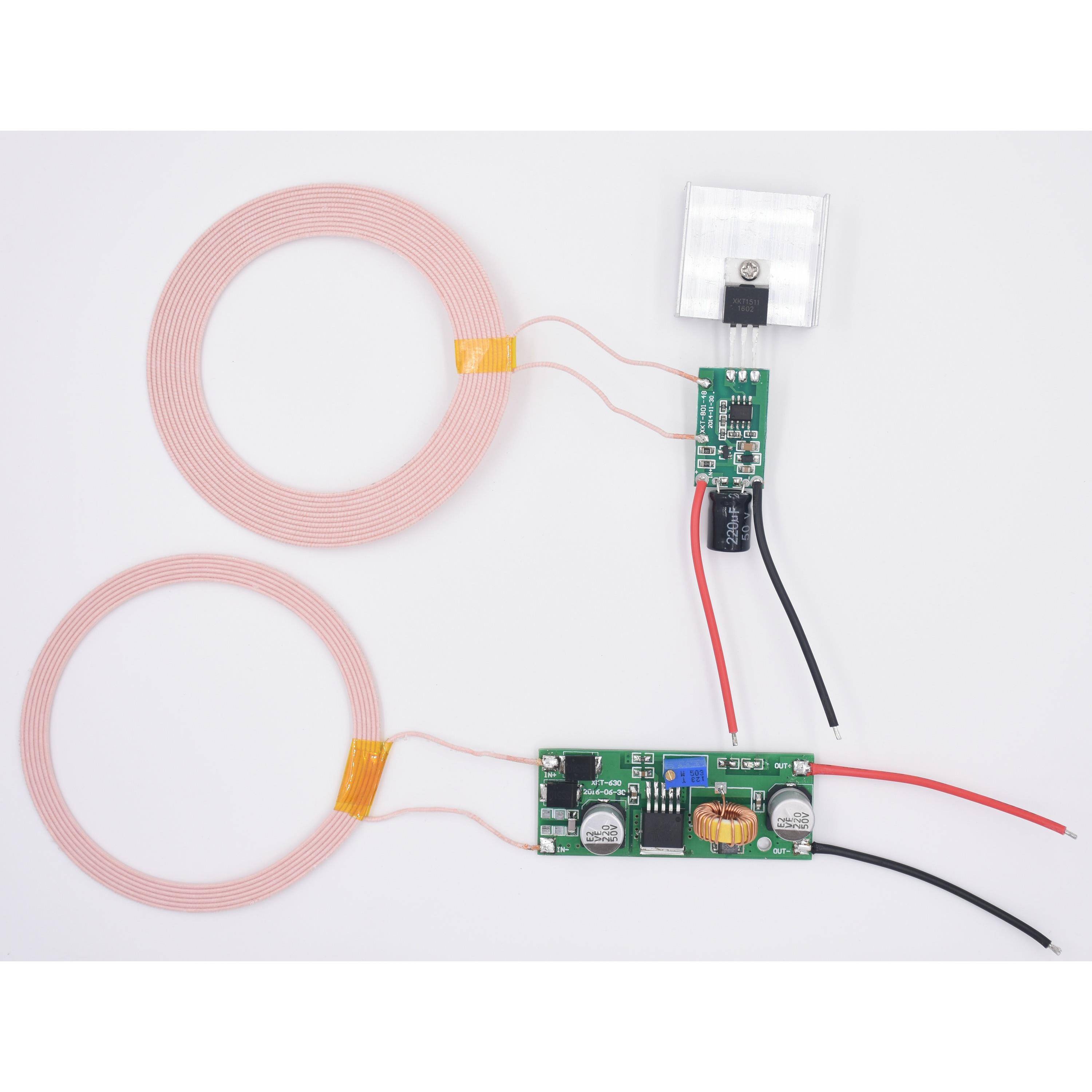 12V2A大功率8mm~18mm无线供电模块无线供电模块方案电路XKT801-11