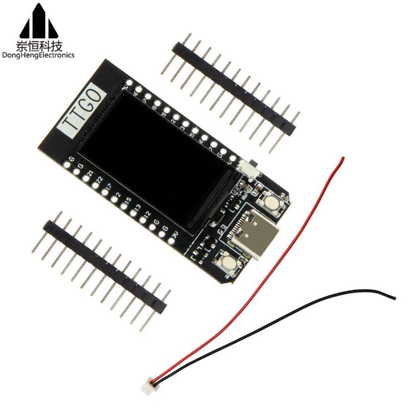 TTGO T-Display ESP32WiFi蓝牙模块1.14英寸LCD开发板For 跨境