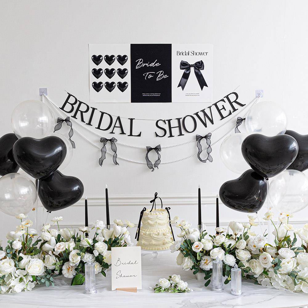 bridal shower新娘送别告别单身派对高级氛围感布置装饰装扮用品
