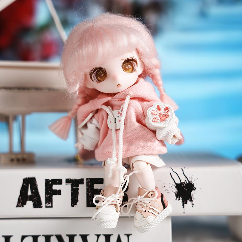 ob11娃用假发套成品修狗假发小8分手改毛编发bjd弹性GSC毯毛发套