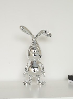 可爱卡通丑萌兔子装饰摆件家居饰品样板间客厅电视柜玄关鞋柜摆设