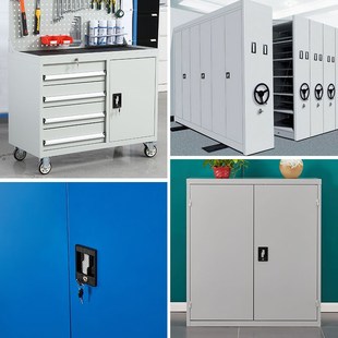 密集架锁工具柜锁铁皮柜锁上下天地连杆锁文件柜锁工业柜门电箱锁