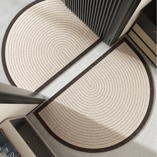 轻奢高级感半圆地垫入户门垫门外门口蹭土脚垫子丝圈家用防滑地毯